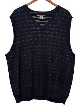 Vintage Arnold Palmer Men’s V-Neck Knit Sweater Vest Size Large Old Money Golf